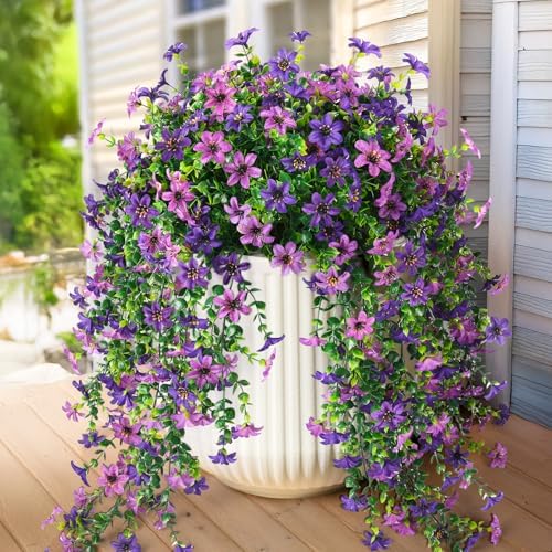 2 pcs Artificial Hanging Flowers Eucalyptus Leaves Home