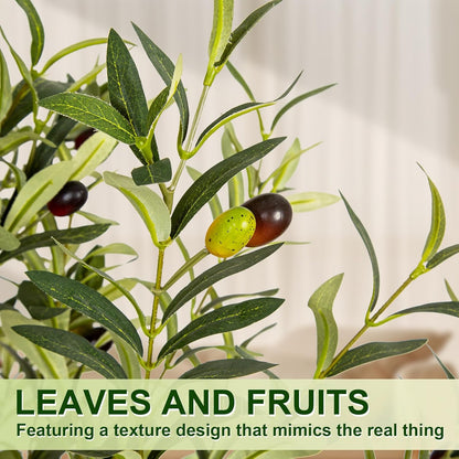 Artificial Olive Trees Silk Plant Planter Potted Plants