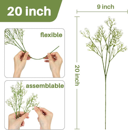 Artificial Gypsophila Flowers Baby Breath Outdoor Decor Indoor