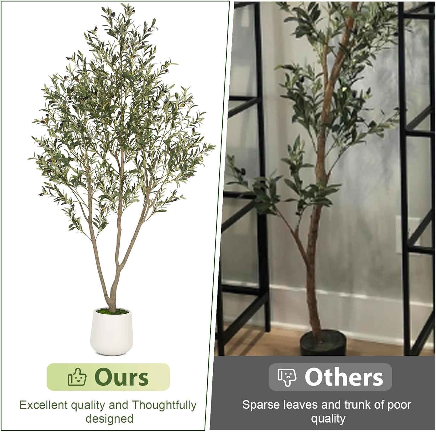 Artificial Olive Trees Silk Plant Planter Potted Plants