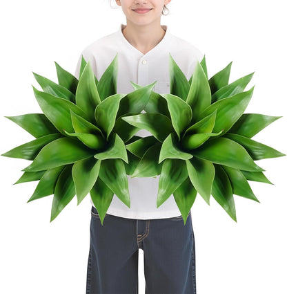 2 pack 28 inch Artificial Blue Agave Plant