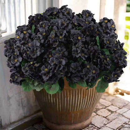 12 pcs Artificial Geranium Flowers Rose Home Kitchen