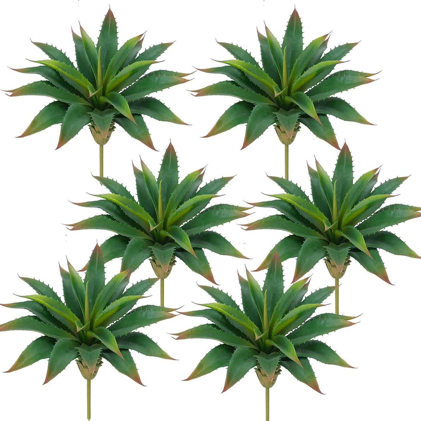 6 pcs 12.5 inch Large Artificial Succulent Aloe
