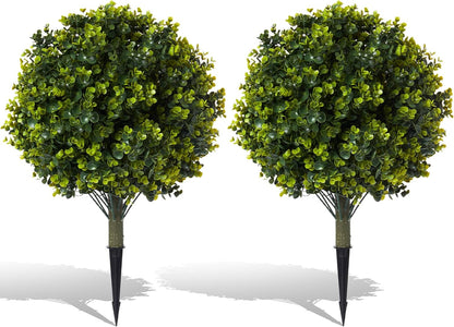 2 pack 15.7 inch Artificial Lavender Topiary Ball