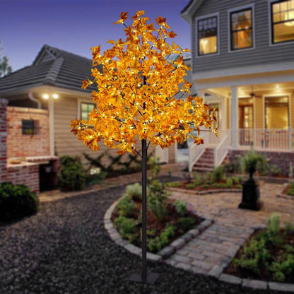 Artificial Illuminated Maple Tree Led Lighted Fall Potted