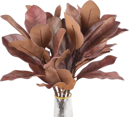 Artificial Autumn Magnolia Branches Fall Floral Decor Dried