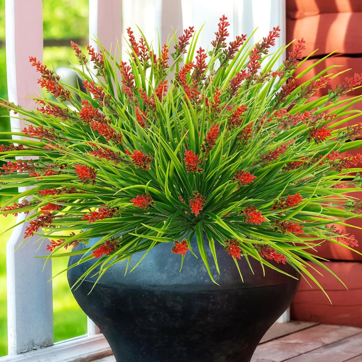 30 bundles Artificial Lavender Outdoor Plants Resistant UV