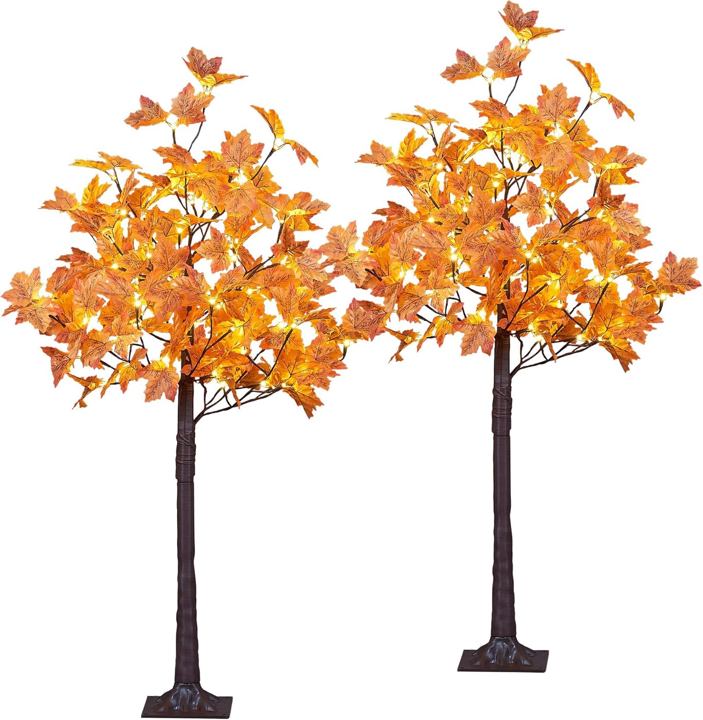 Artificial Illuminated Maple Tree Led Lighted Fall Potted