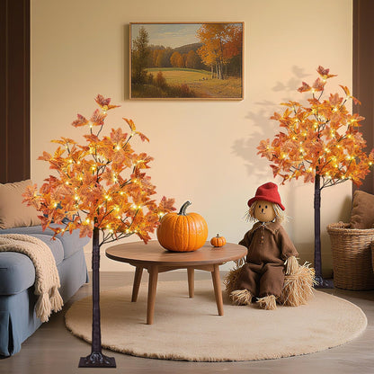 Artificial Illuminated Maple Tree Led Lighted Fall Potted