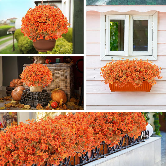 Artificial Fall Flowers Outdoor Decor Indoor Holiday Christmas
