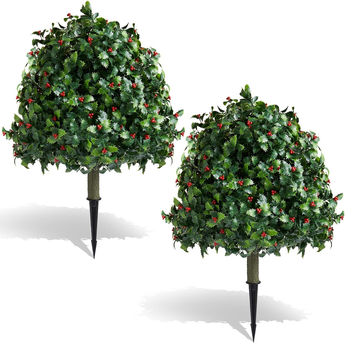2 pack 15.7 inch Artificial Lavender Topiary Ball