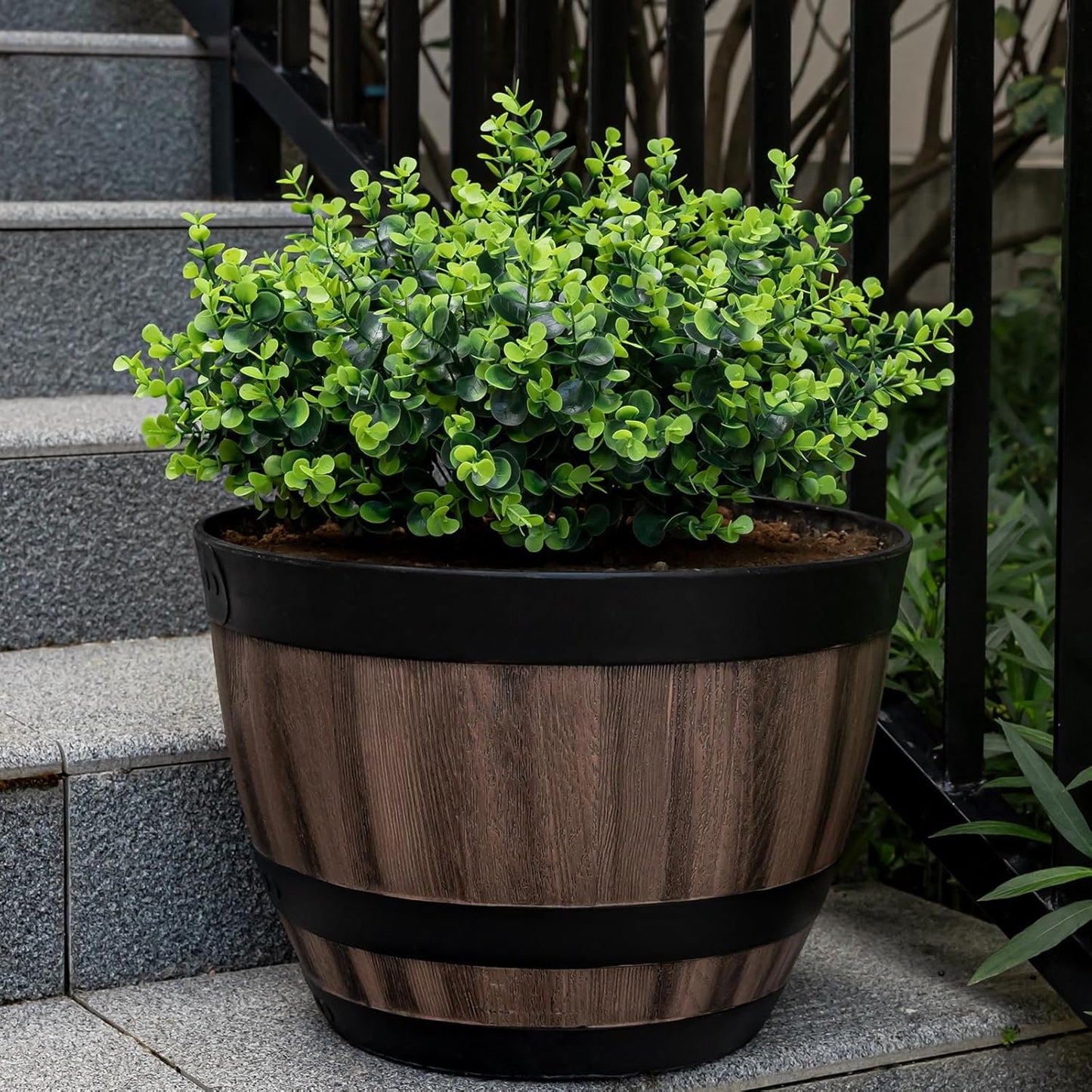 20 Bundles Silk Eucalyptus UV Resistant Garden Porch