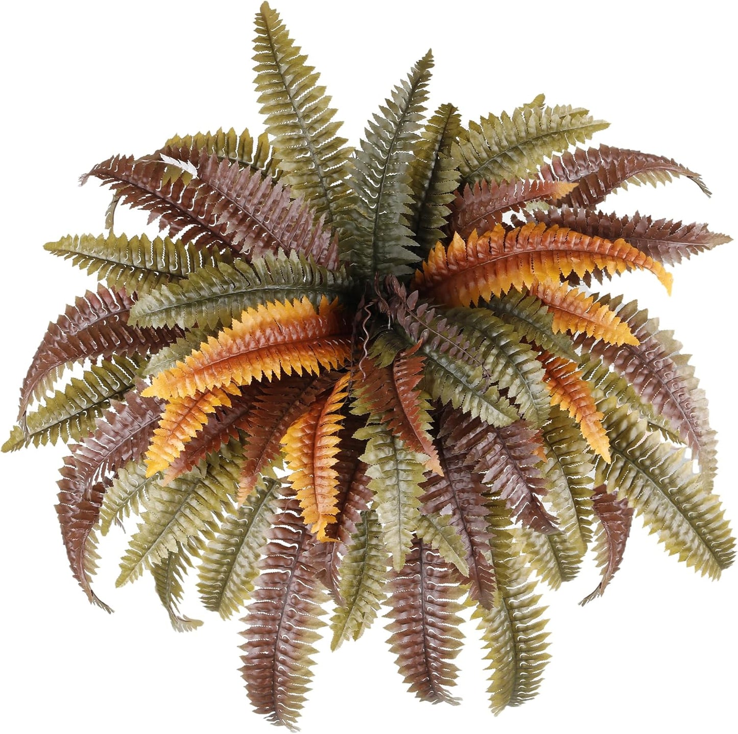 2 pack 45 inch Artificial Boston Ferns Rust