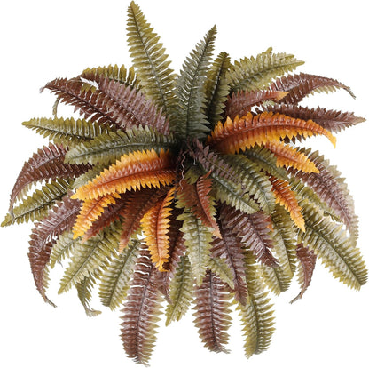 2 pack 45 inch Artificial Boston Ferns Rust