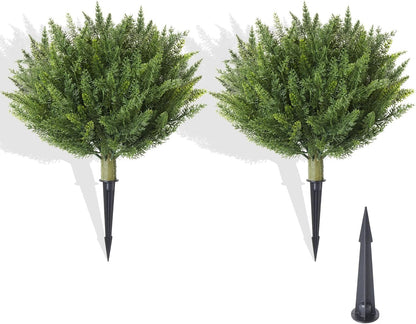 2 pack 15.7 inch Artificial Lavender Topiary Ball
