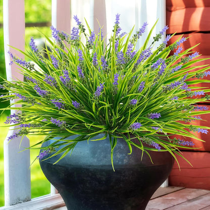 30 bundles Artificial Lavender Outdoor Plants Resistant UV