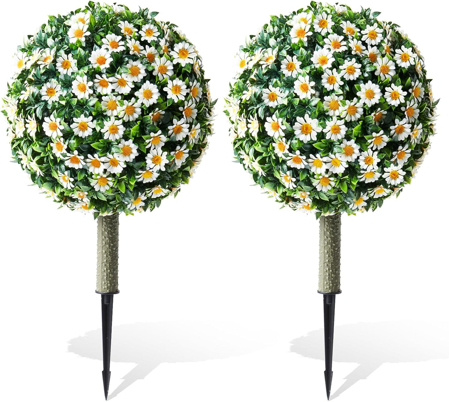 2 pack 15.7 inch Artificial Lavender Topiary Ball