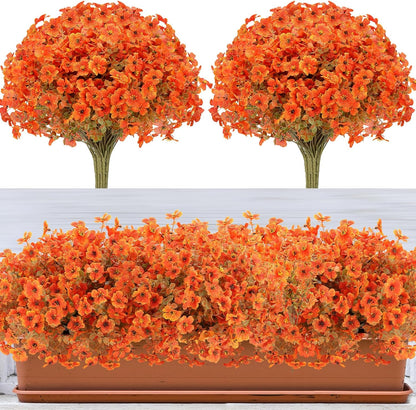 Artificial Fall Flowers Outdoor Decor Indoor Holiday Christmas