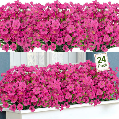 12 bundles Artificial Boston Ferns Resistant Greenery UV