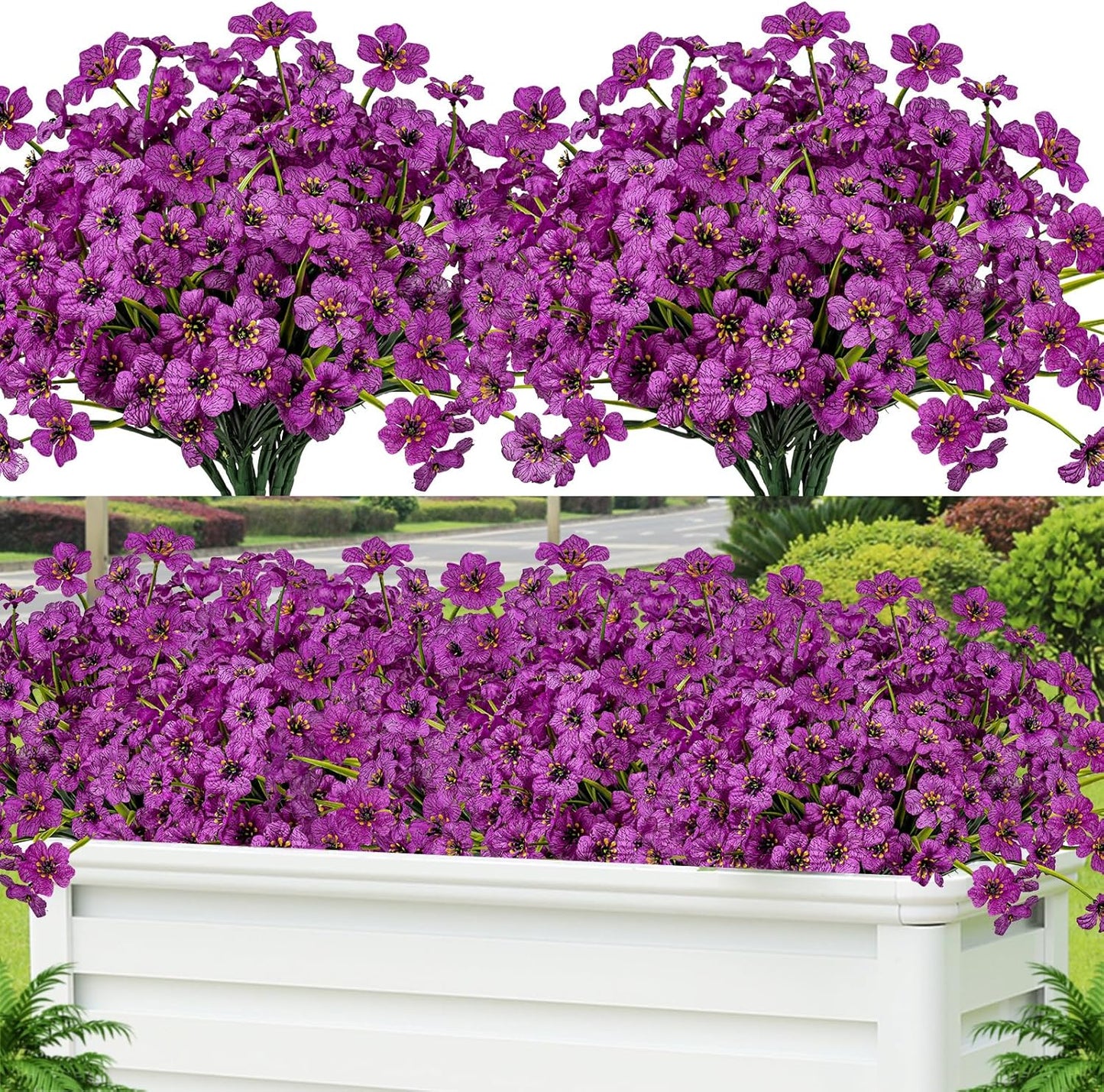 24 Pcs UV Resistant PE Shrubs Porch Window