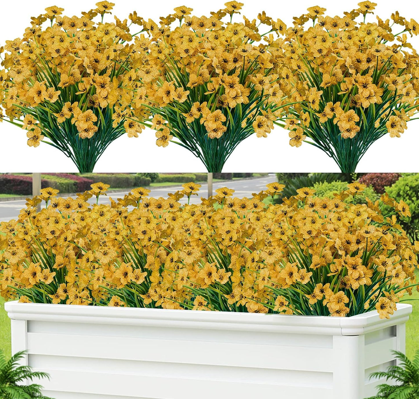 24 Pcs UV Resistant PE Shrubs Porch Window