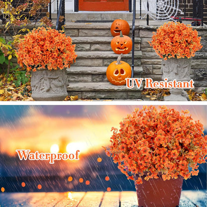 Artificial Fall Flowers Outdoor Decor Indoor Holiday Christmas