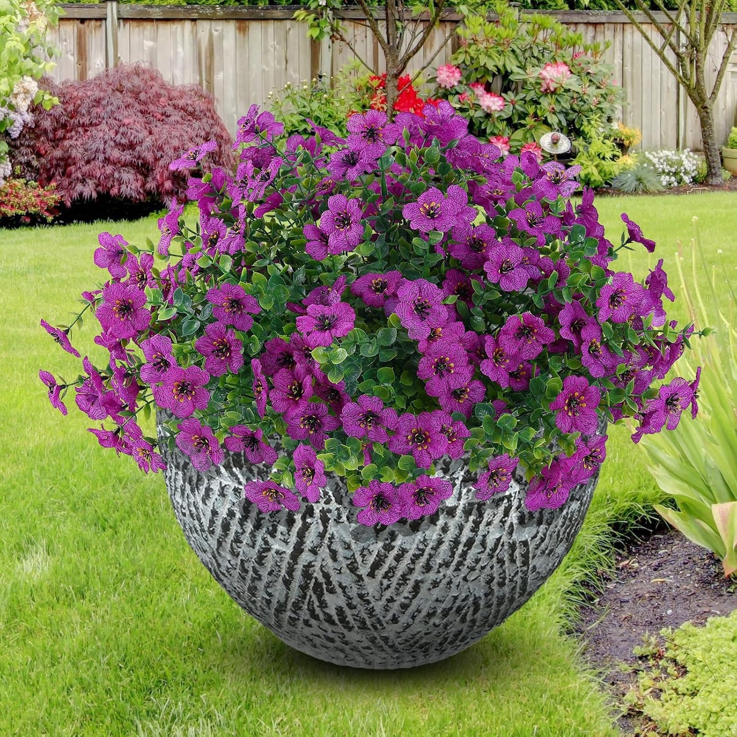 20 Bundles Silk Eucalyptus UV Resistant Garden Porch