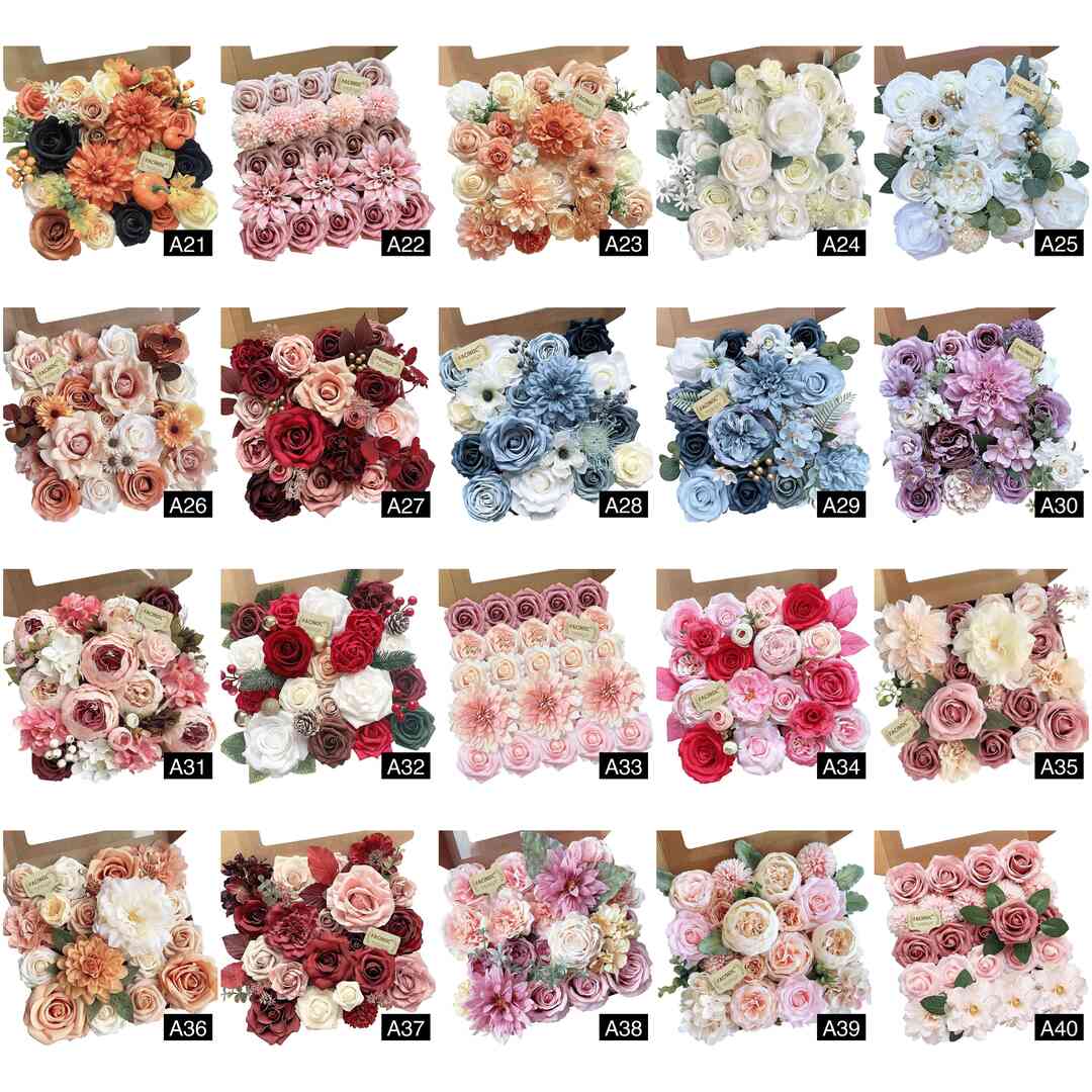 20 Pcs Pink Silk Peonies Roses Wedding Bouquet