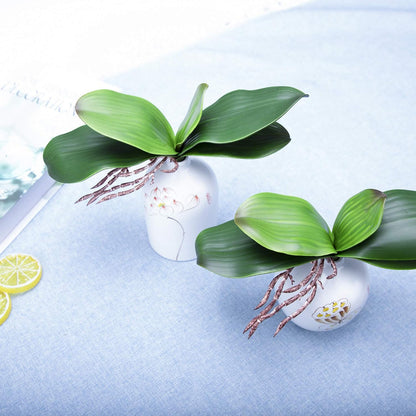 2 pcs 8 inch Real Touch Artificial Orchid