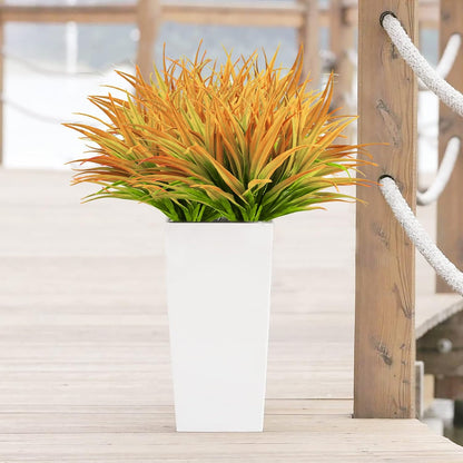 8 pack 17.5 inch Artificial Grass Plants Resistant