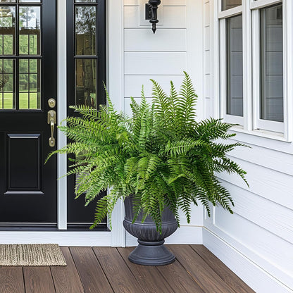 2 pack Artificial Fern Plants Greenery Decor Dried