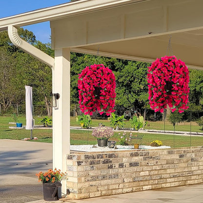 Artificial Bougainvillea Hanging Basket Flower Decoration Outdoor Flowers