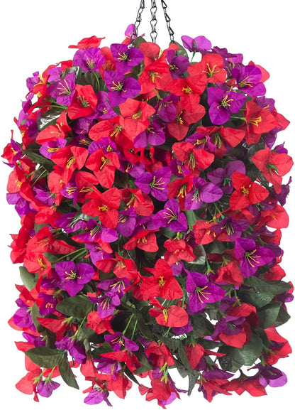 Artificial Bougainvillea Hanging Basket Flower Decoration Outdoor Flowers