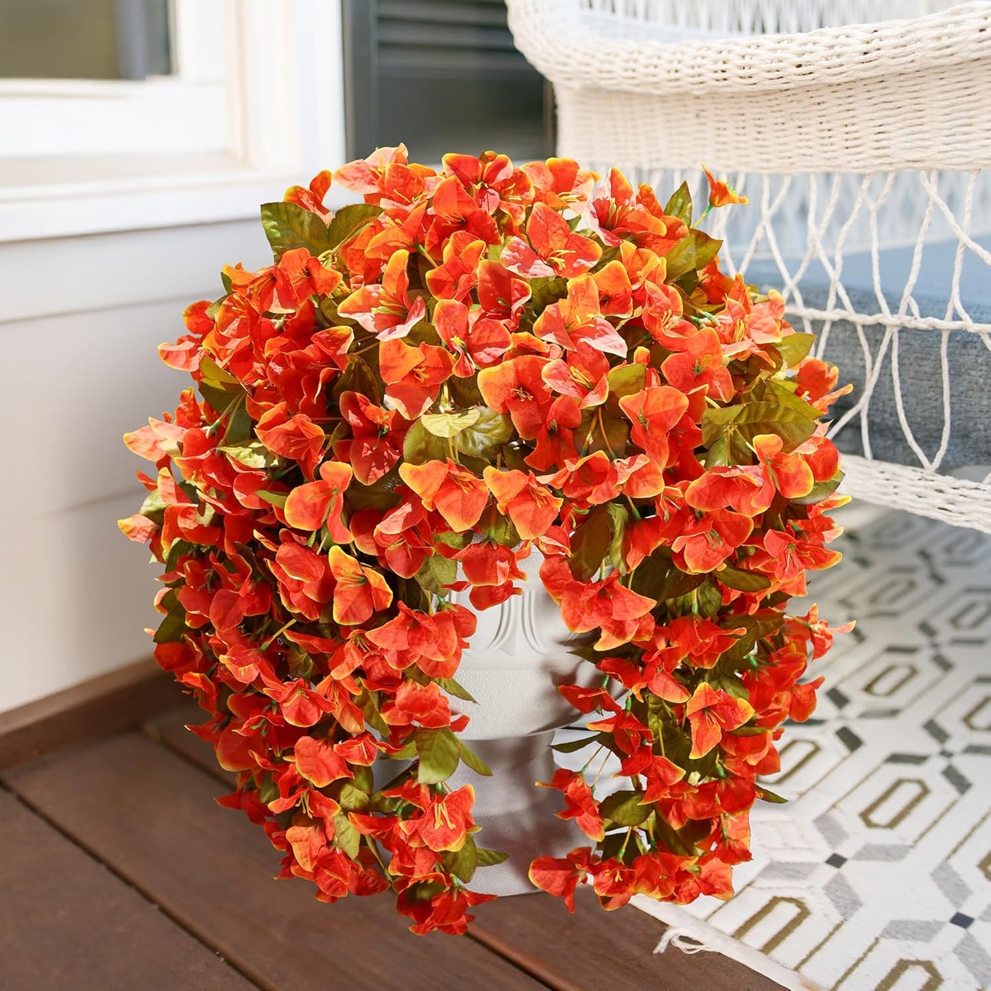 Artificial Bougainvillea Flowers Silk Blooms Outdoor Decor Indoor