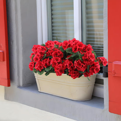 12 pcs Artificial Geranium Flowers Rose Home Kitchen