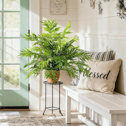 2 pack Artificial Boston Fern Plants Pots Greenery