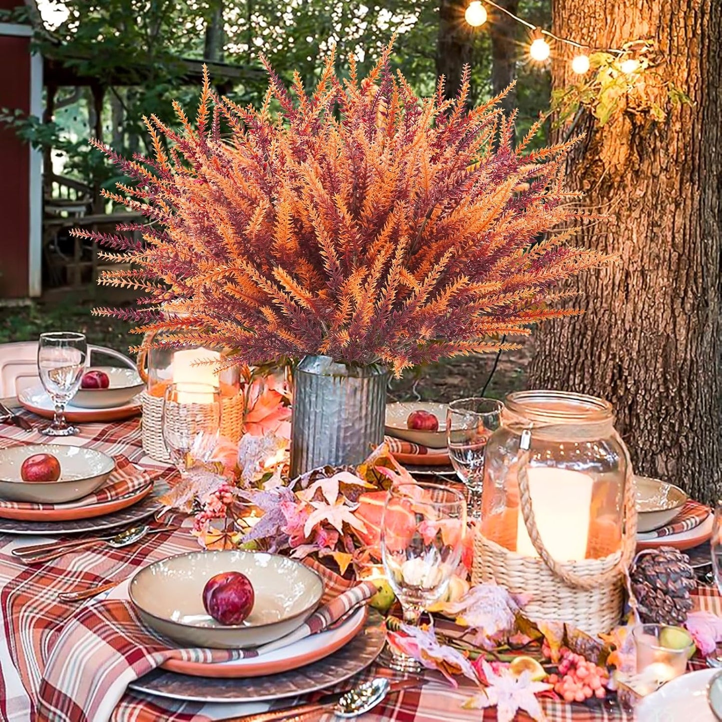 20 bundles Fall Artificial Lavender Flowers Resistant UV