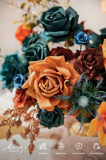 Ling Moment Flowers Box Artificial Greenery Stems Foam