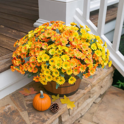 Artificial Daisy Flowers Silk Blooms Outdoor Decor Indoor