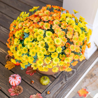 Artificial Daisy Flowers Silk Blooms Outdoor Decor Indoor