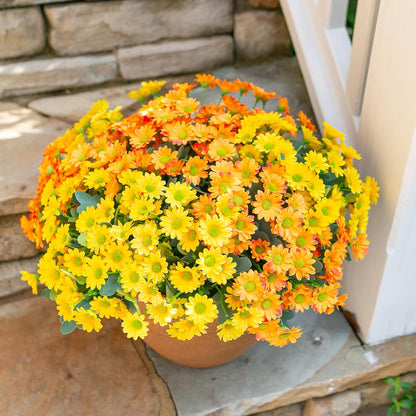 Artificial Daisy Flowers Silk Blooms Outdoor Decor Indoor