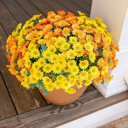 Artificial Daisy Flowers Silk Blooms Outdoor Decor Indoor