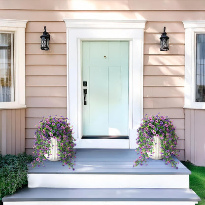 2 pcs Artificial Hanging Flowers Eucalyptus Leaves Home