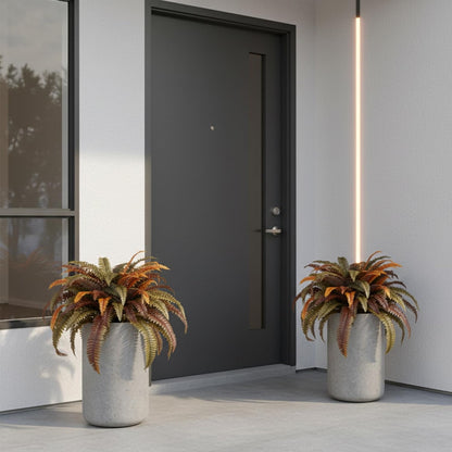 2 pack 45 inch Artificial Boston Ferns Rust