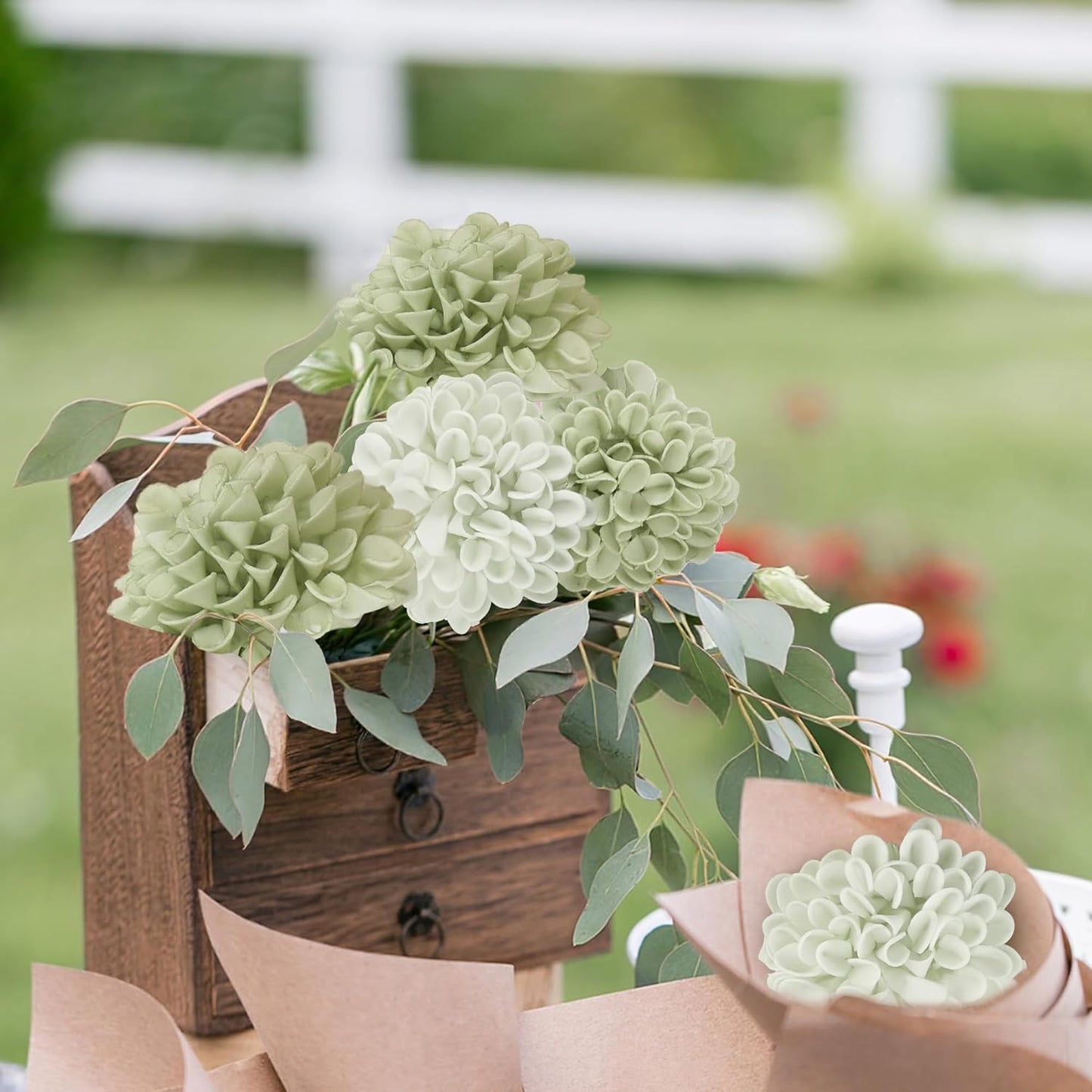 25 Pcs Silk Rose Stems Bouquet Wedding Centerpiece