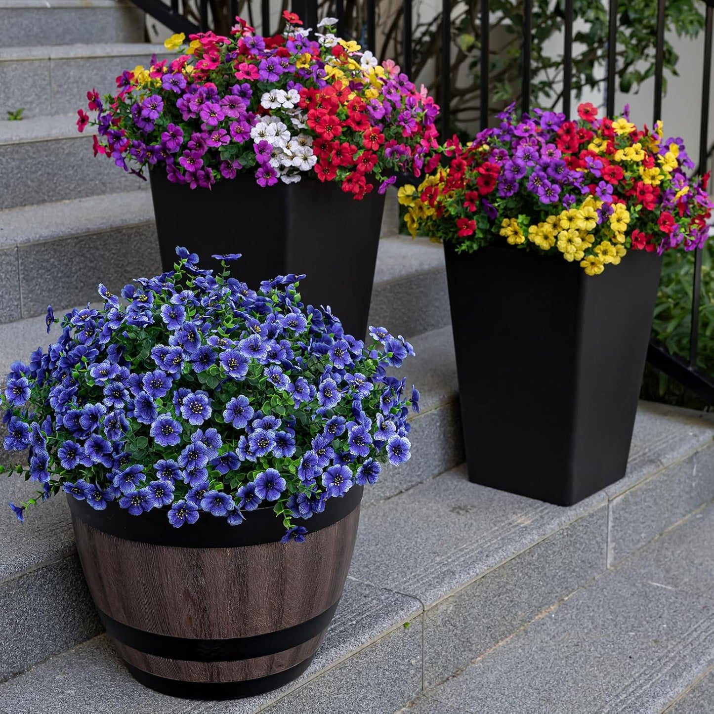 20 Bundles Silk Eucalyptus UV Resistant Garden Porch