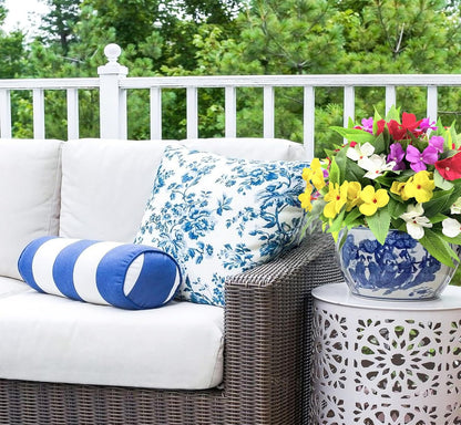 4 pcs Artificial Impatiens Bouquet Multicolor Resistant UV