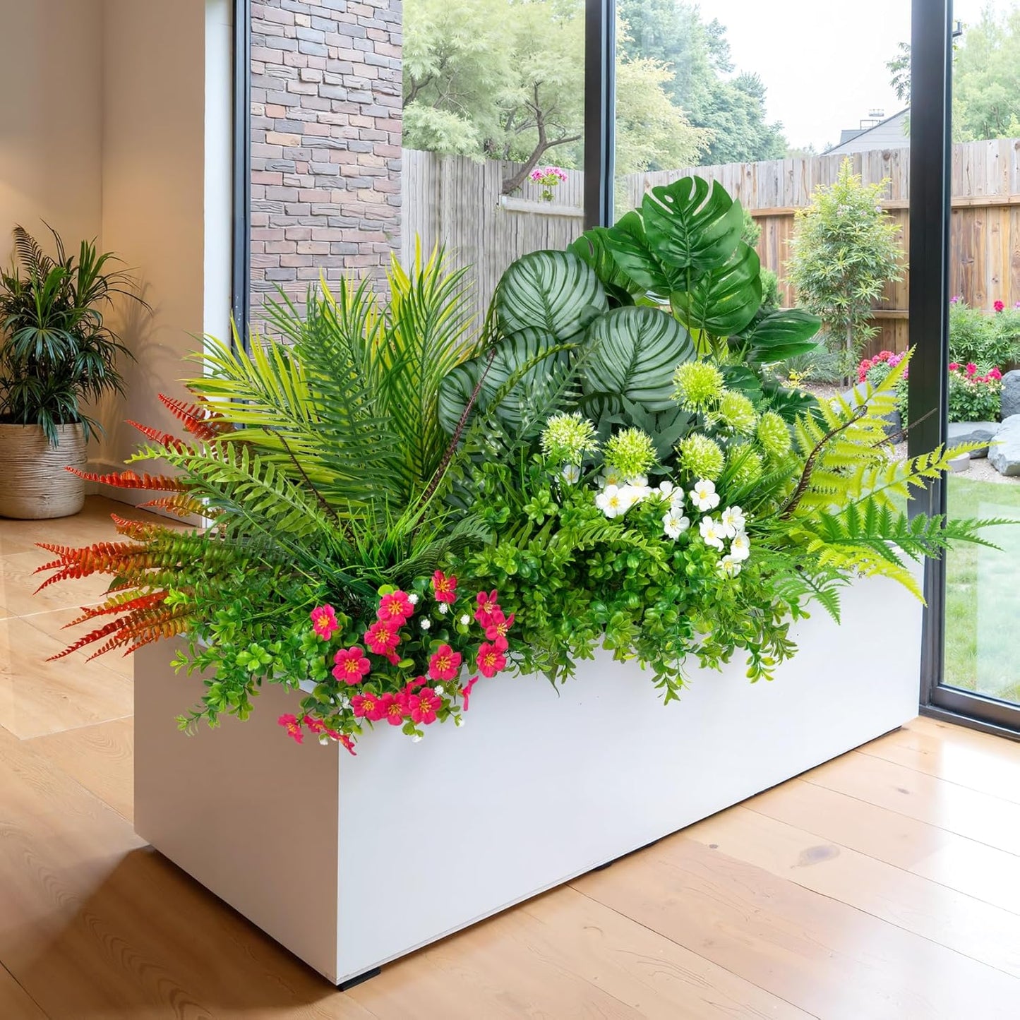 20 pcs Artificial Outdoor Plants Resistant Flowers UV