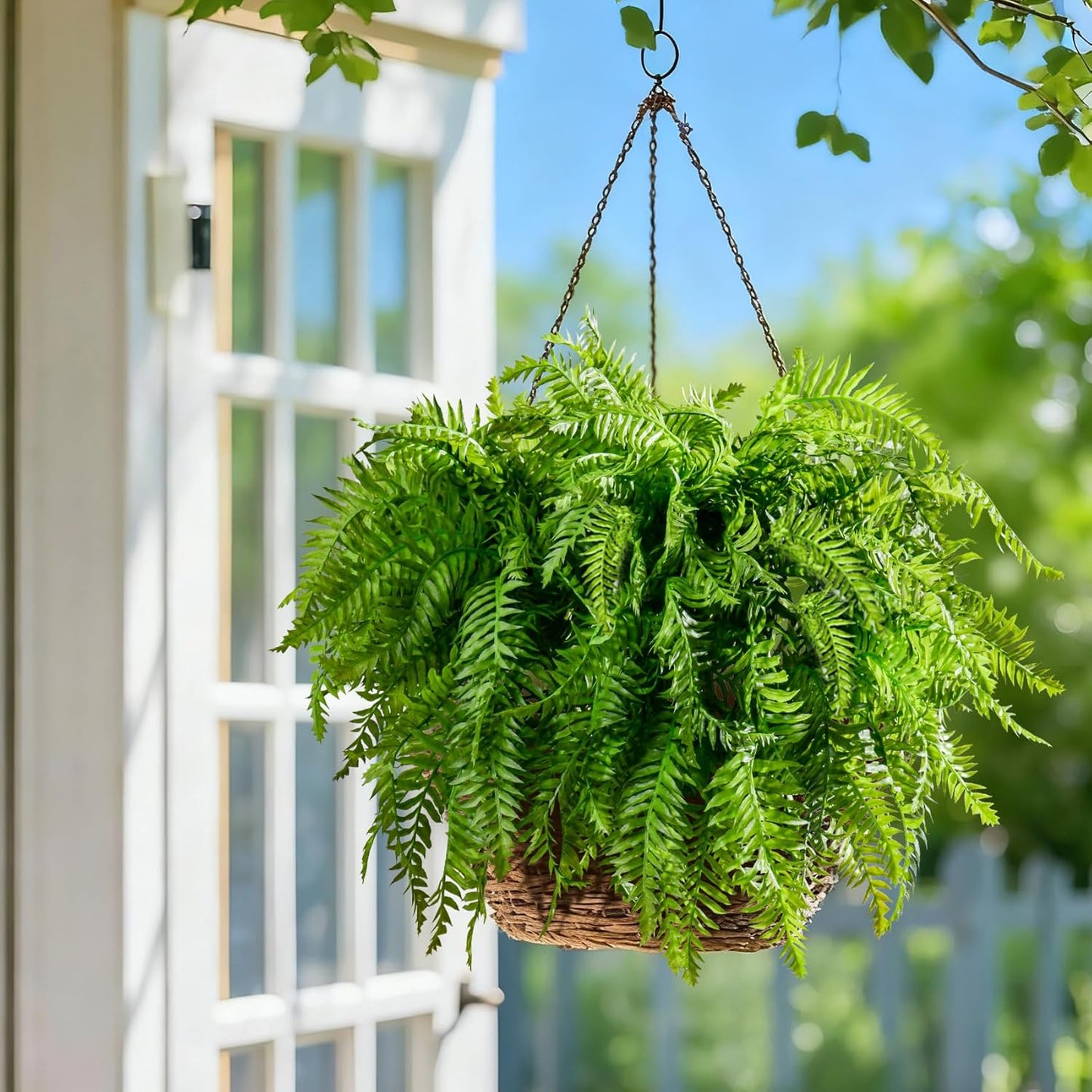 10 pcs Artificial Fern Plants Greenery Home Kitchen