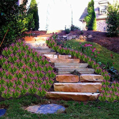 8 Pcs Outdoor Plastic Plants UV Resistant Porch